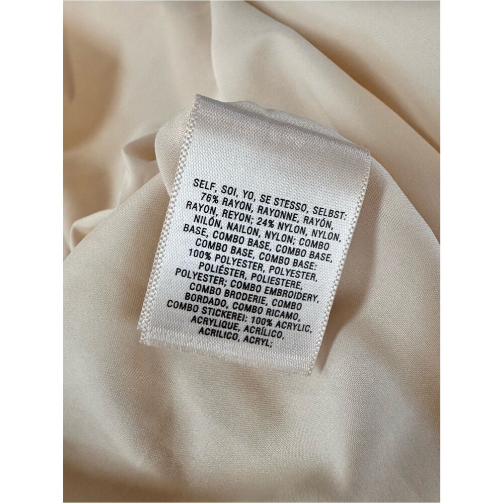 Anthropologie Moulinette Soeurs Poema Lace Dress Cream Ivory Midi Fit Flare 10 - Picture 5 of 8